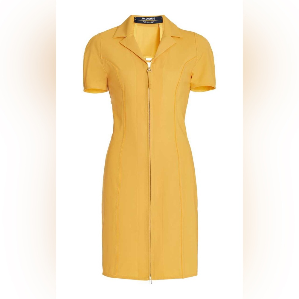 Jacquemus Tangelo Cutout Stretch-Wool Mini Dress